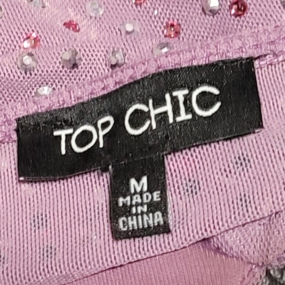 Purple Rhinestone Bustier Top - Picture 3 of 3